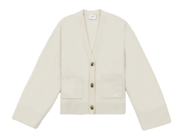 Pleteni pulover AXEL ARIGATO Memory Relaxed Cardigan Bež | A0443010, 1