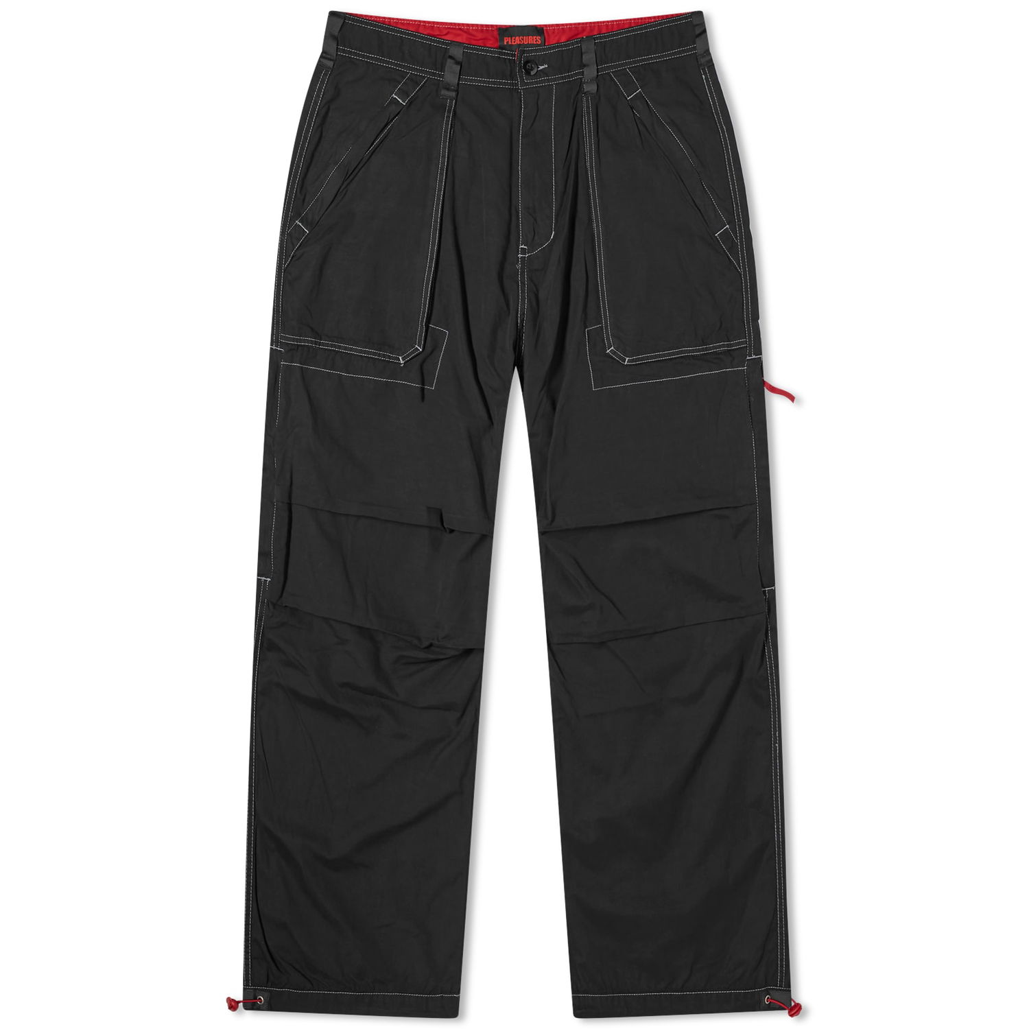 Hlače Pleasures Public Utility Pants Črna | P24SP038-BLACK, 0