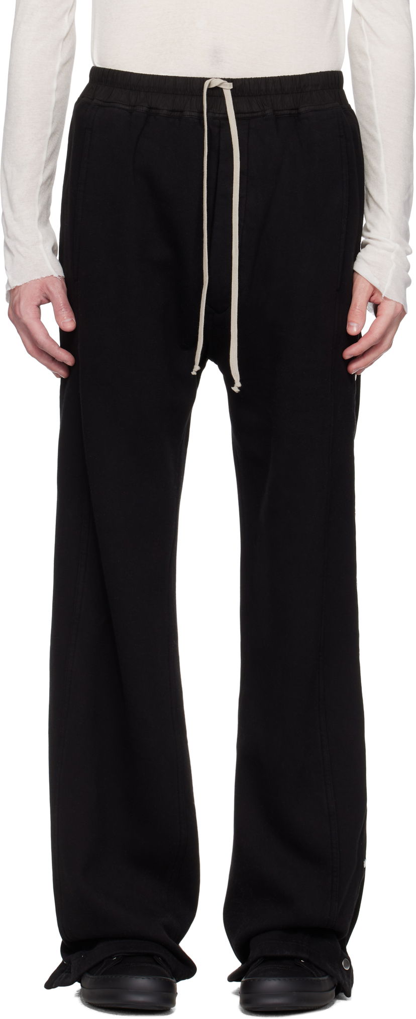 Trenirka Rick Owens Rick Owens DRKSHDW Hollywood Pusher Sweatpants Črna | DU01E3393 F