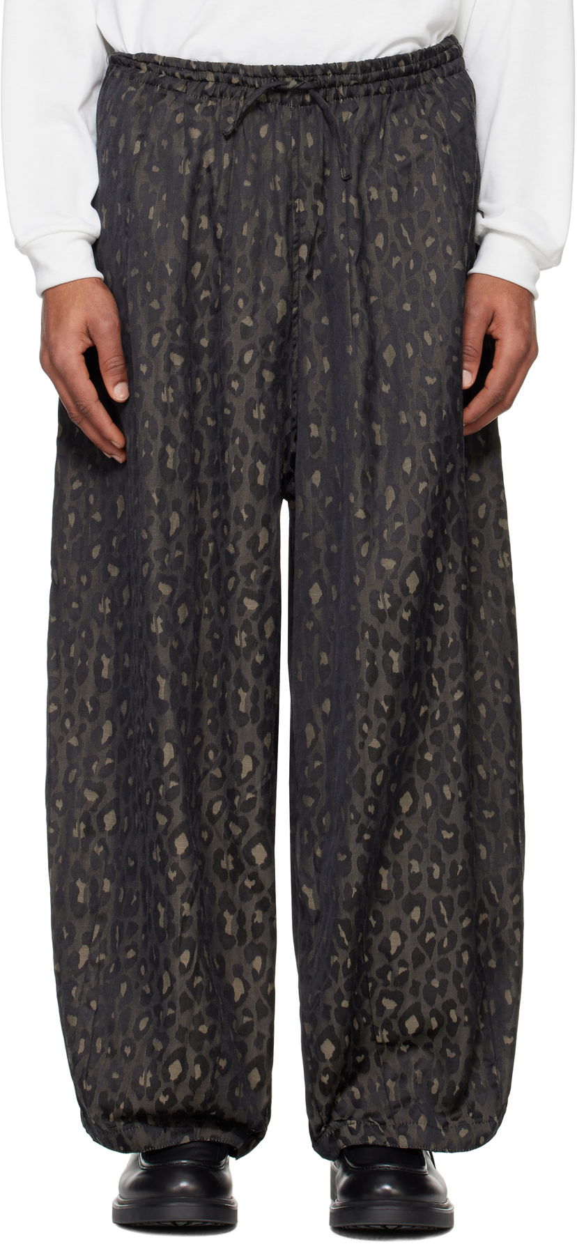 Trenirka Needles Needles Leopard H.D. Trousers Črna | QV246