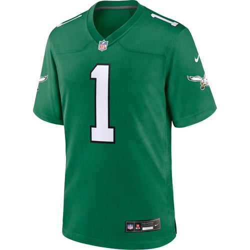Dres Nike NFL Philadelphia Eagles Jalen Hurts Jersey Zelena | 67NM-03T7-86F-CY0