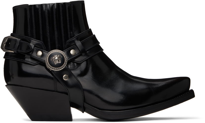 Telovnik Versace Versace Texano Ankle Boots Črna | 1017195_1A12153_1B00I