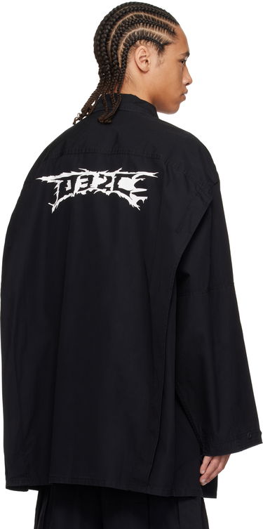 Srajce 032C 032c Intermission Cargo Overshirt Črna | S25-URW-1402-000, 2