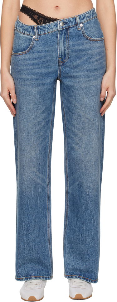 Kavbojke Alexander Wang Pre-Styled Denim Jeans Modra | 4DC1254612, 0