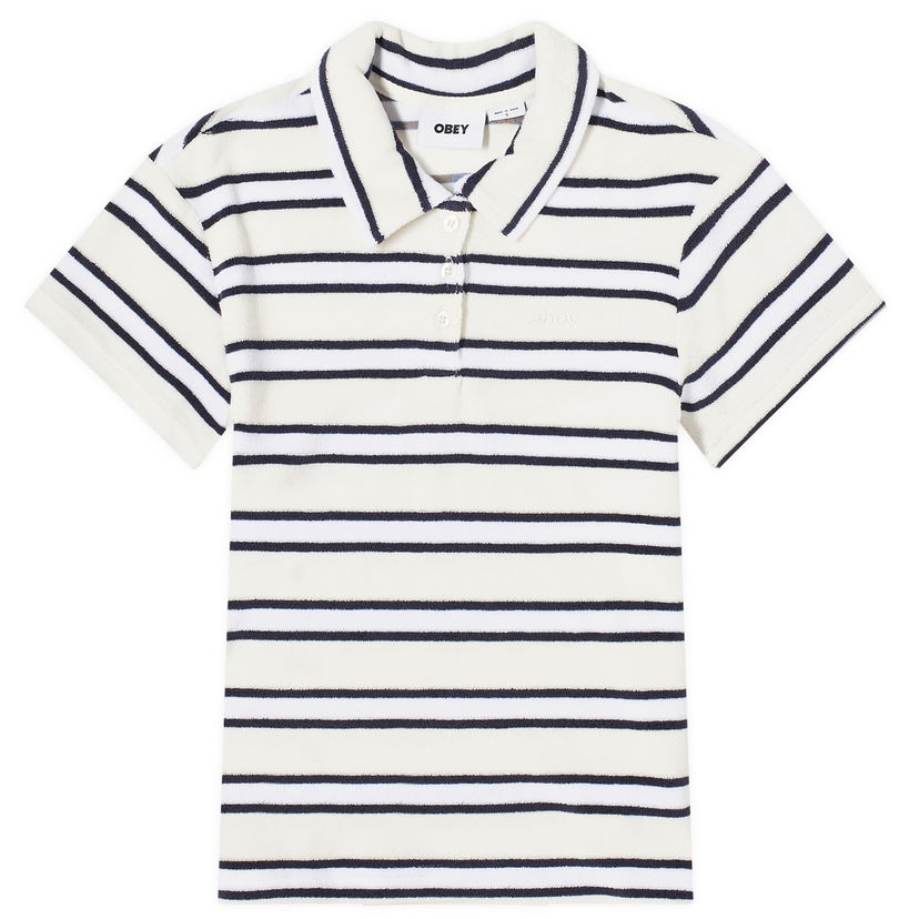 Polo majica OBEY Sol Polo Bela | 231090006-UBL