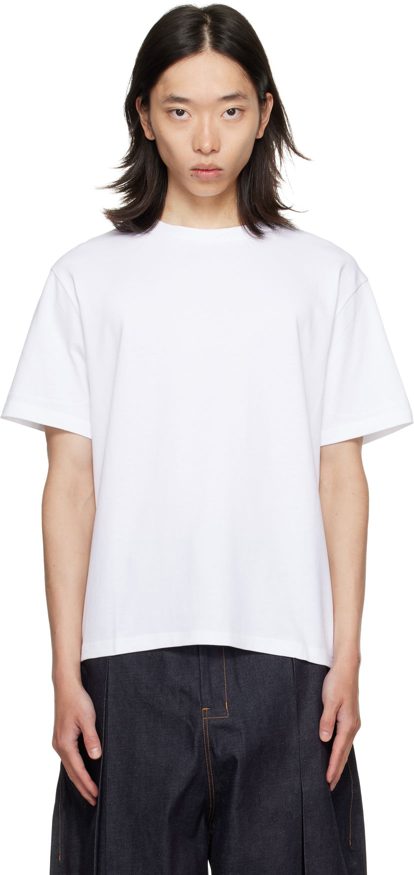 Majica sage NATION SAGE NATION Short Sleeve Lock T-Shirt Bela | S043 SS LOCK TEE 100% COTTON W