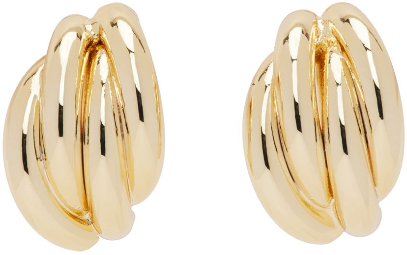 Uhani Anine Bing ANINE BING Knot Earrings Rumena | A-15-3811-920