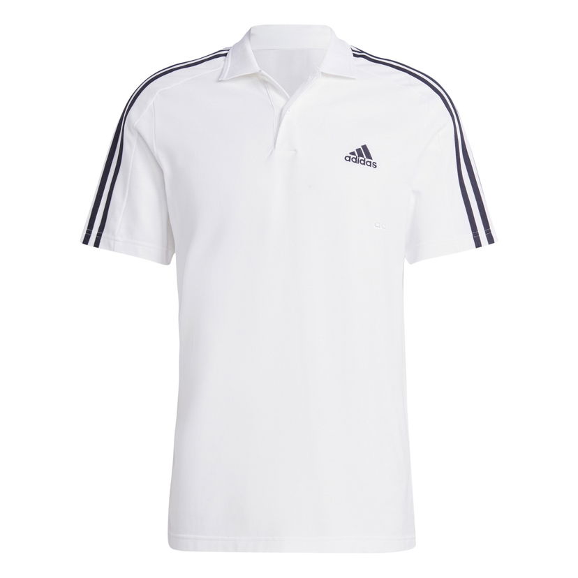 Polo majica adidas Performance 3-Stripes Polo Shirt Bela | IC9312