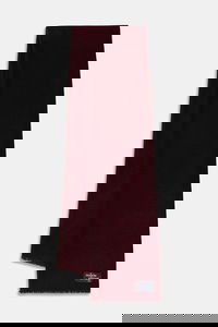 Wool Fringe Scarf with Logo Patch