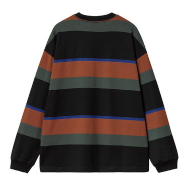 Majica Carhartt WIP Sundling Stripe Long Sleeve T-Shirt Črna | I033928_9, 3
