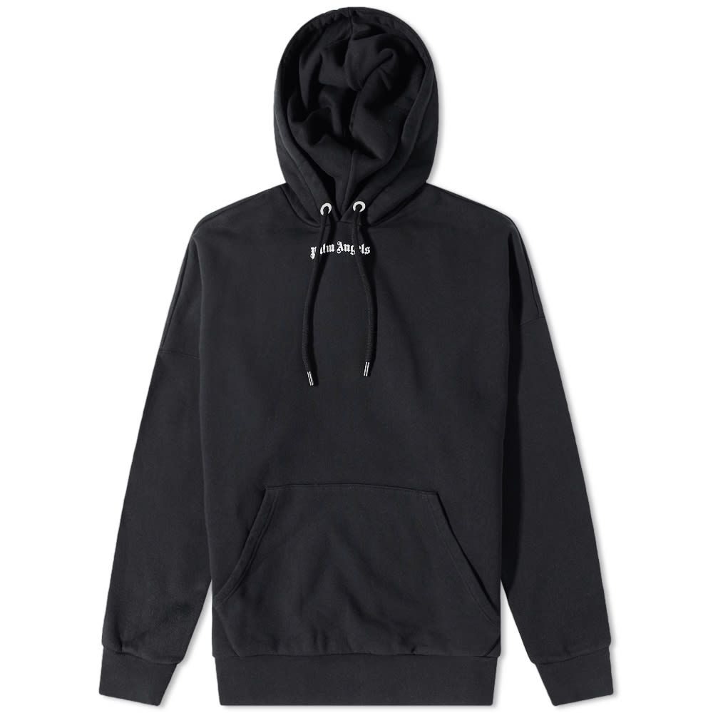 Pulover Palm Angels Logo Popover Hoody Črna | PMBB036C99FLE0031001, 0