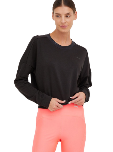 Pulover Puma Safari Glam Crew Črna | 522244
