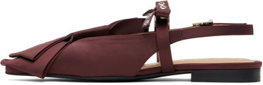 Modni dodatki GANNI GANNI Big Bow Slingback Flats Bordo | S2860, 2