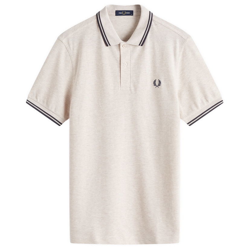 Polo majica Fred Perry Fred Perry Twin Tipped Polo Shirt, Size Large Bež | M3600-W50