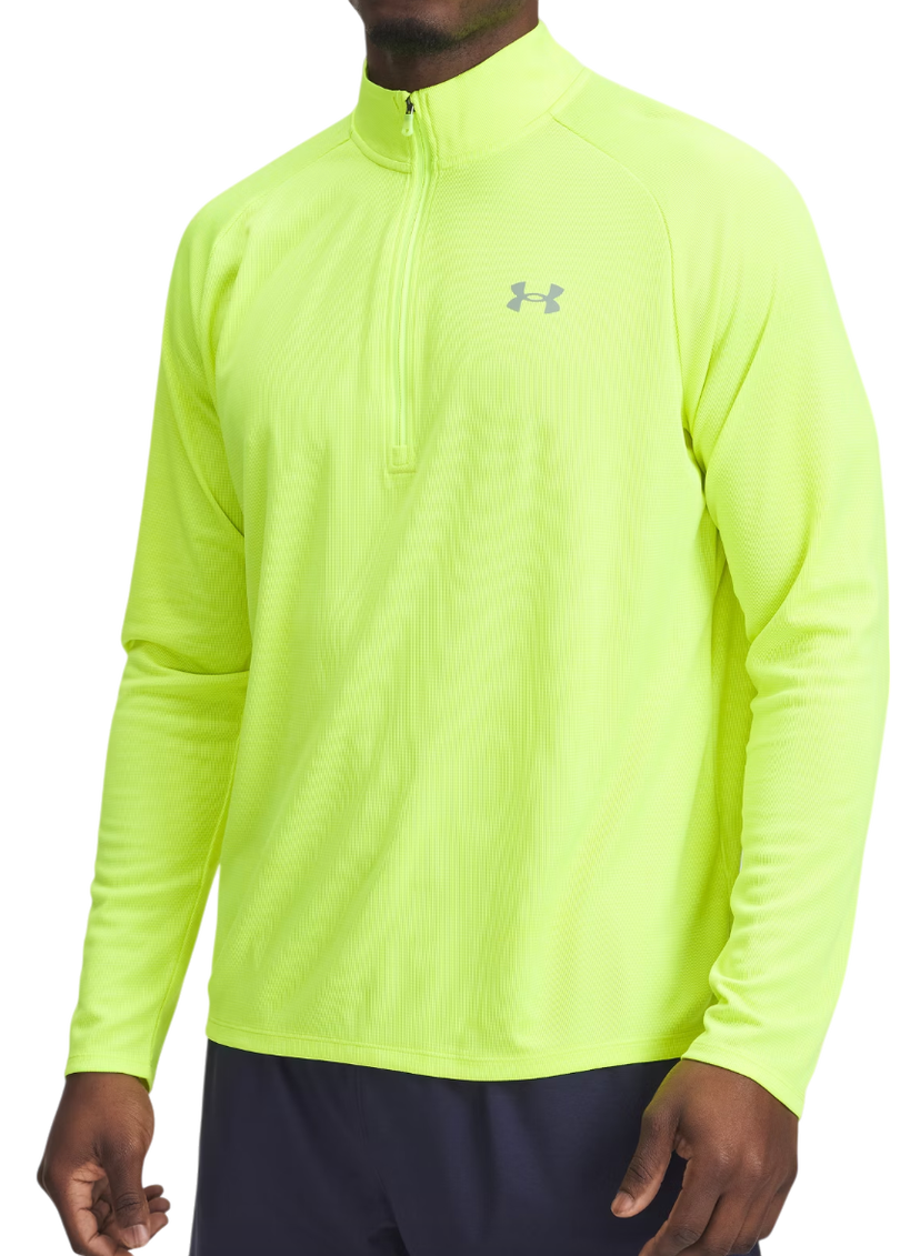 Pleteni pulover Under Armour Under Armour Textured 1/2 Zip Sweatshirt Rumena | 1382797-731