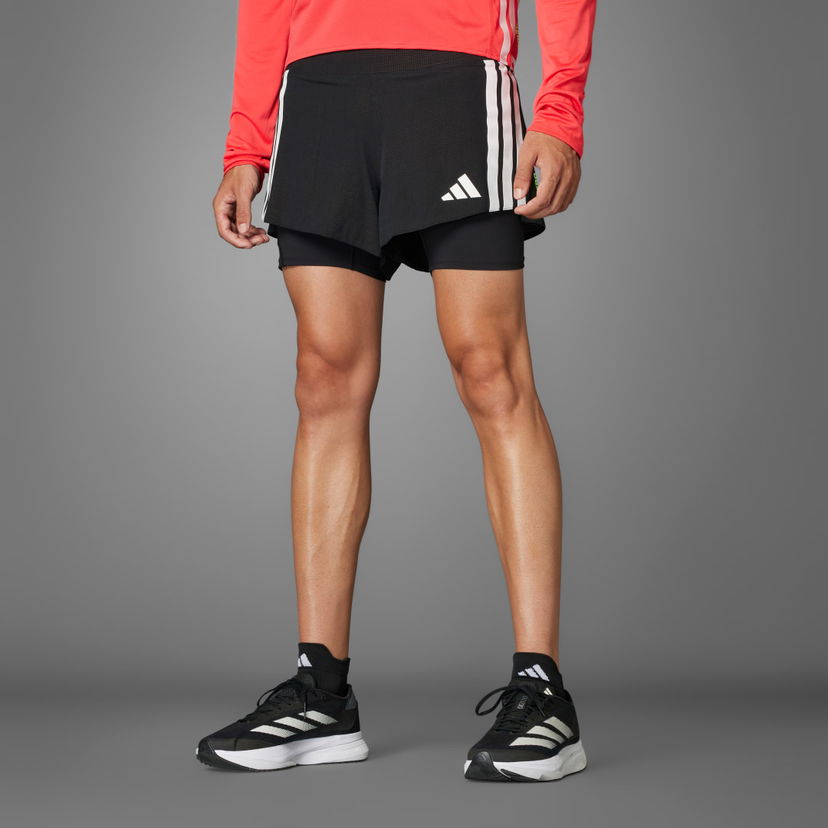 Kratke hlače adidas Performance 2-in-1 Running Shorts with Gel Pocket Črna | JD4202