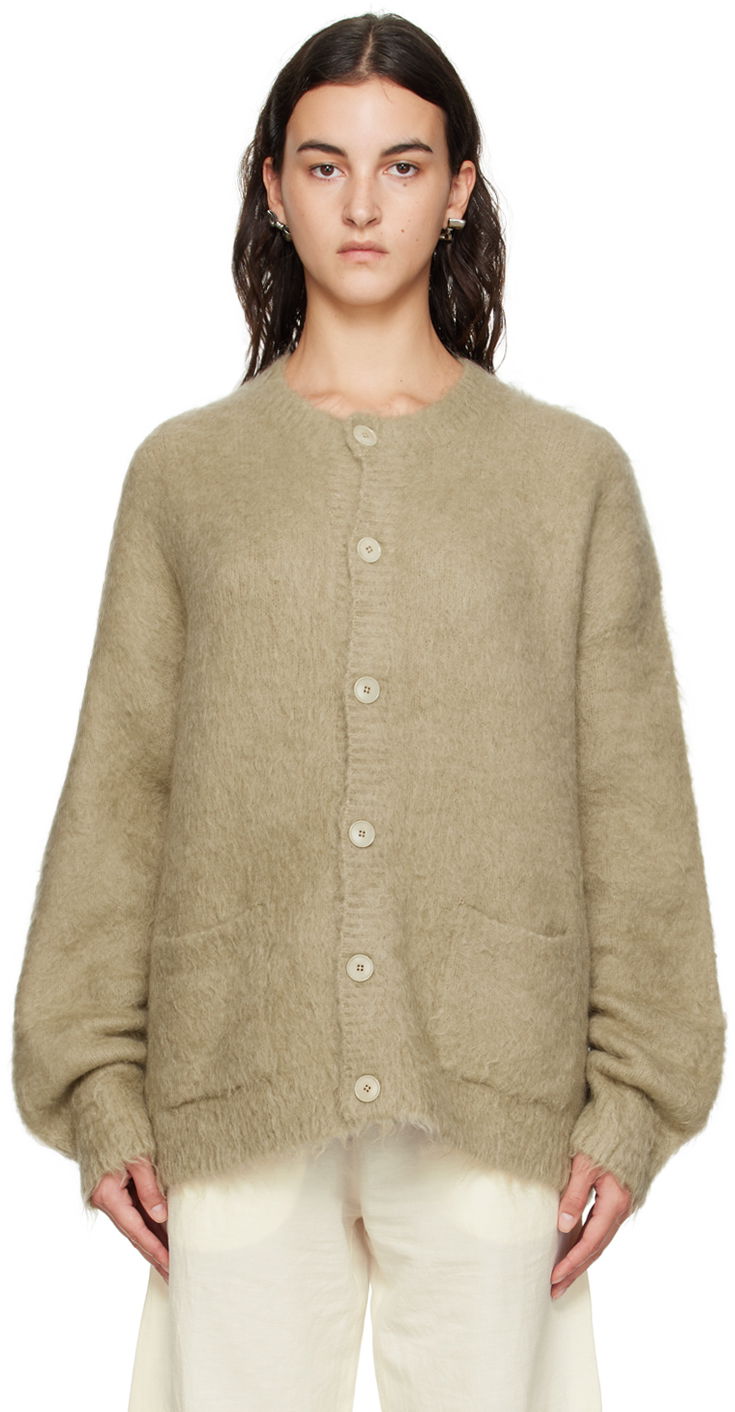 Pleteni pulover Acne Studios Brushed Cardigan Bež | B60288-, 0