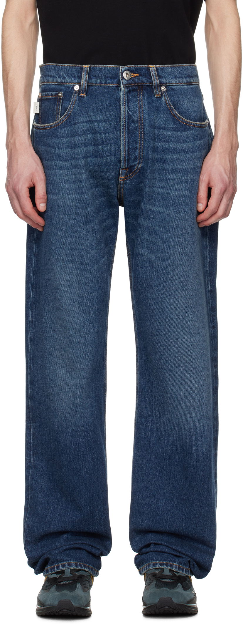 Kavbojke LANVIN Lanvin Straight-Leg Jeans Modra | RM-TR0147-D086-P25