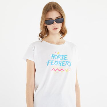 Majica Horsefeathers Regina Tee Bela | SW886B, 2