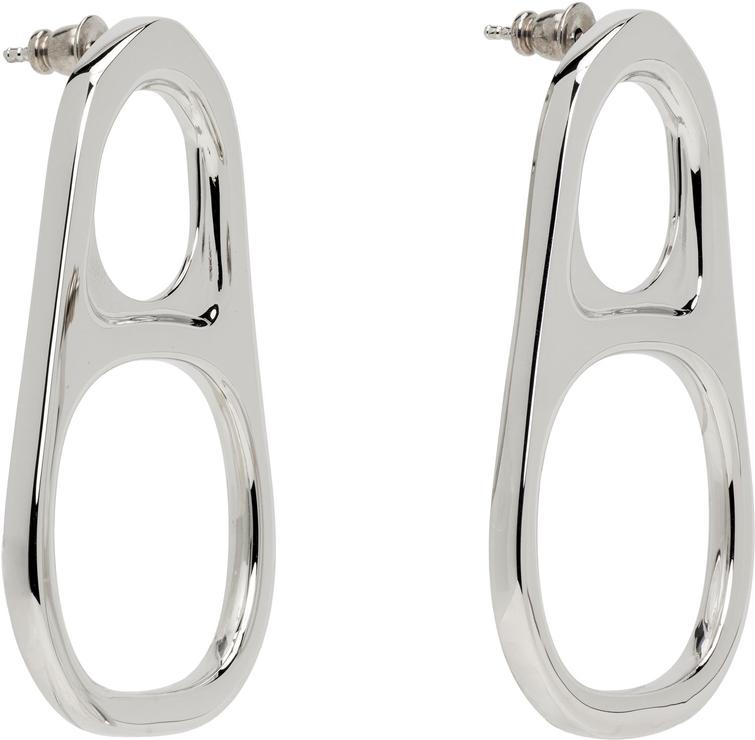 Uhani Jean Paul Gaultier Ring-Pull Earrings Kovinski | 25/04-W-JW032-X053-91, 1
