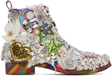 Oblačila Comme des Garçons Comme des Garçons Kids Love Gaite Edition Embellished Chelsea Boots Večbarvna | GM-K101-001, 0