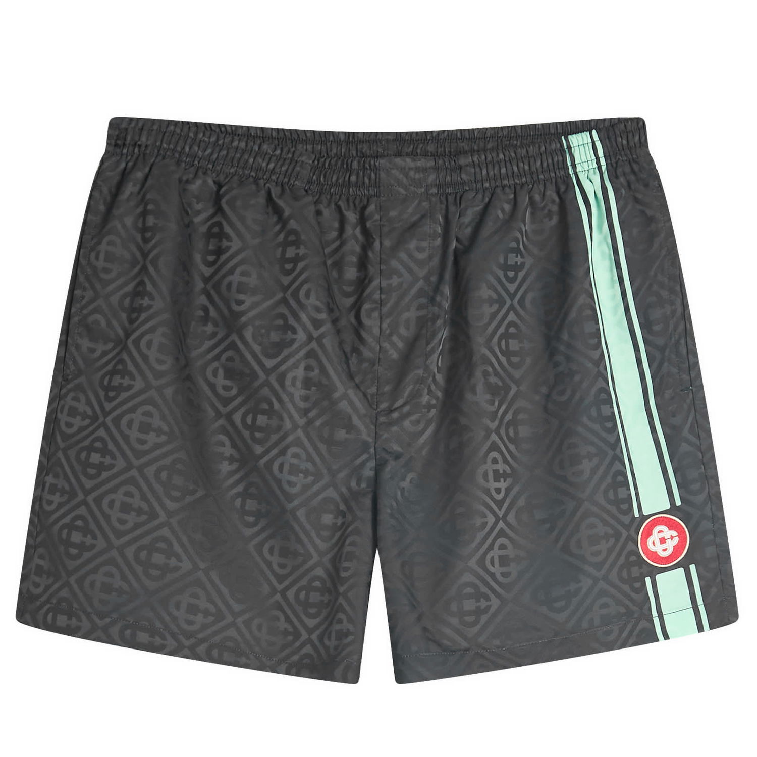 Kopalke Casablanca Casablanca Jacquard Swim Shorts, Size Small Črna | MPF25-TR-224-02, 1