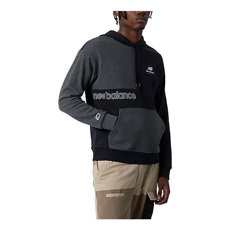 Pulover New Balance Athletics Renew Askew Hoodie Črna | AMT21551-BK