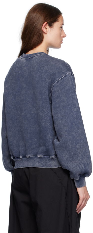 Pulover Alexander Wang Alexander Wang.t Puff Logo Sweatshirt Modra | 4CC3241518, 2