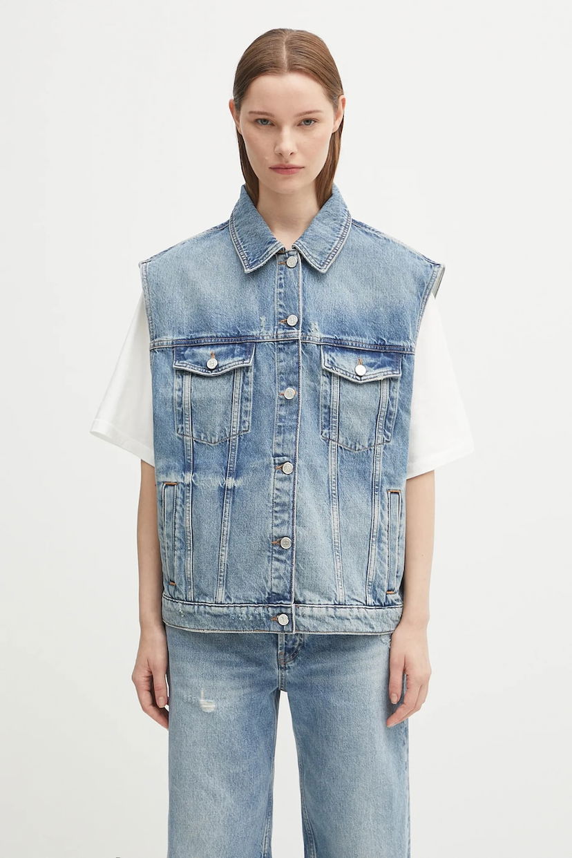 Telovnik Anine Bing Anine Bing Rory Denim Vest Modra | A.01.10857