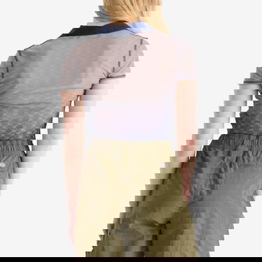 Polo majica DAILY PAPER Daily Paper Women's Mesh Monogram Polo Top Siva | 2511088, 3