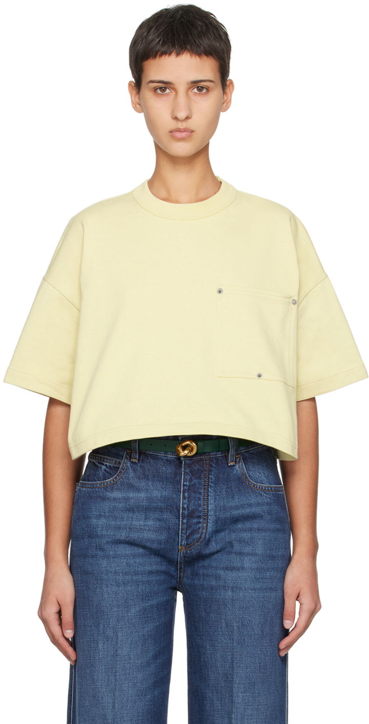 Majica Bottega Veneta Relaxed T-Shirt Rumena | 777597 VKLZ0