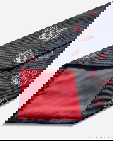 Modni dodatki Junya Watanabe Silk Tie with Crest Pattern Črna | WP-K408-W25 1, 4