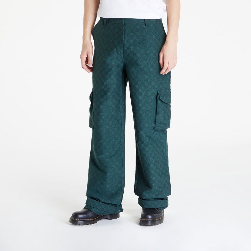 Cargo hlače DAILY PAPER Imani Monogram Pants Zelena | 2411026