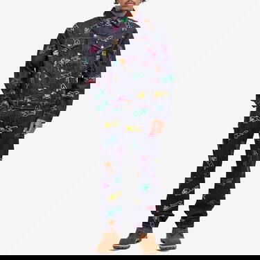 Jakna BBC IceCream ICECREAM A/O Running Dog Denim Trucker Jacket Modra | IC24245-MU, 4