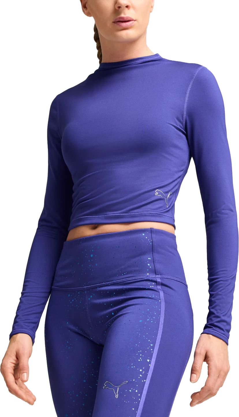 Krop-top Puma Puma Intergalactic Long Sleeve Crop Top Lila | 525801-27