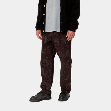 Hlače Carhartt WIP Flint Pant Paisley Print "Buckeye rinsed" Rjava | I029443_1U6_02, 3