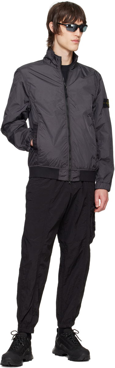 Bomber jakna Stone Island Stone Island Crinkle Reps R-NY Jacket Siva | K1S15 4100037 S0A23, 4