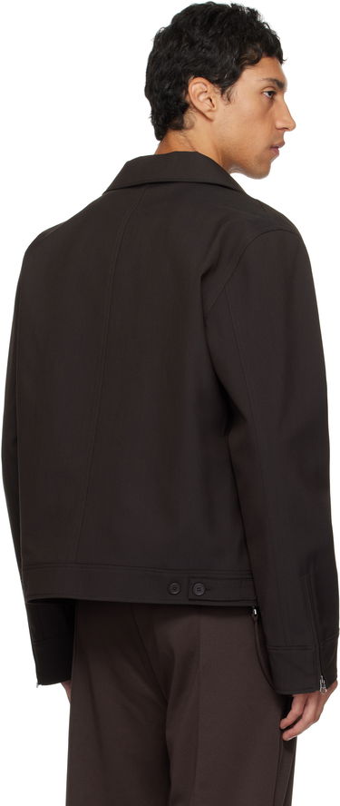 Jakna Courrèges Courrèges Embroidered Zipped Twill Jacket Črna | 325CBL307PL0222, 2