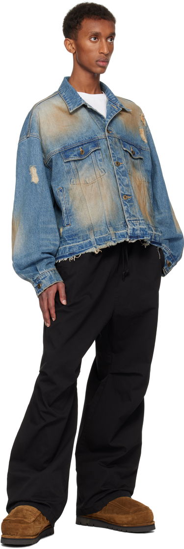 Jakna We11done We11done Distressed Denim Jacket Modra | WD-DJ3-24-310-U-BL, 3