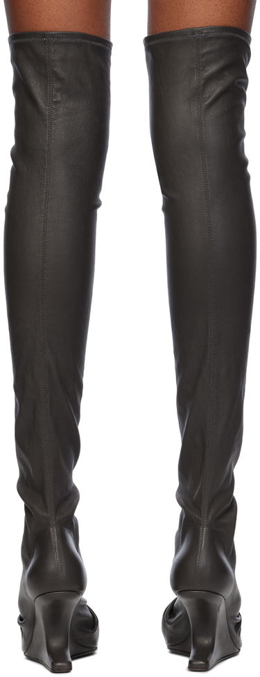 Oblačila Rick Owens Rick Owens Porterville Cantilever Tall Boots Siva | RP02D3807 LS, 1