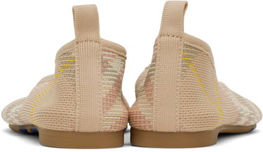 Oblačila Burberry Burberry Check Knit Ballerina Flats Bež | 8101053, 1