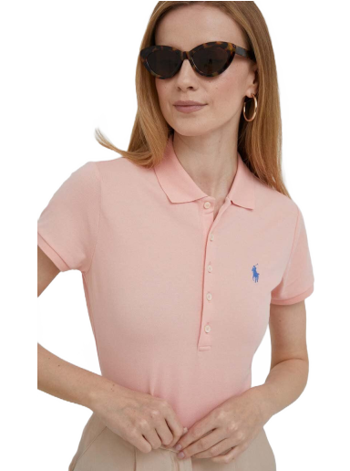 Polo majica Polo by Ralph Lauren Logo Embroidered Polo Shirt Oranžna | 211870236