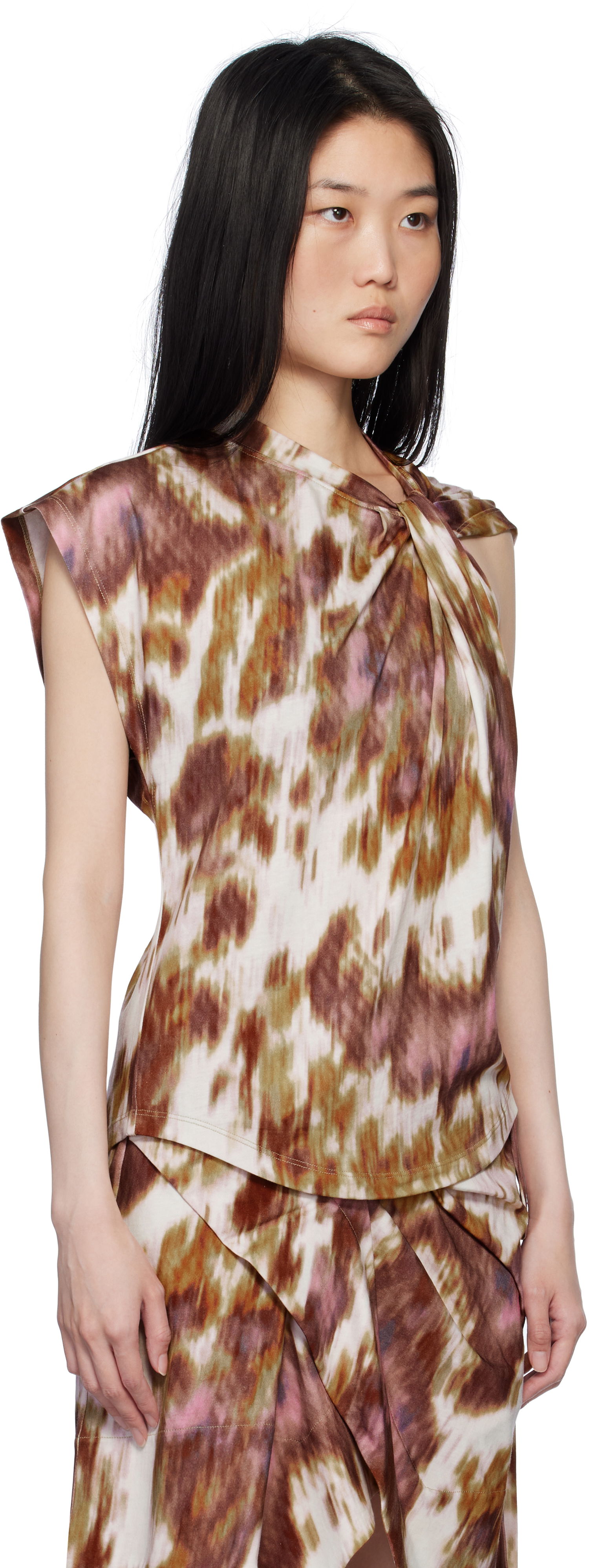 Majica brez rokavov Isabel Marant Étoile Isabel Marant Etoile Nayda Tie Dye T-Shirt Večbarvna | 25PTS0175FA-C1N09E, 1