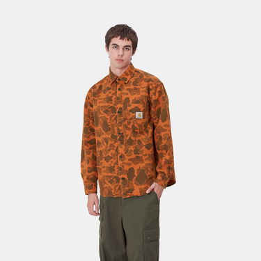 Srajce Carhartt WIP Duck Camo Long Sleeve Shirt Oranžna | I033769_8, 0