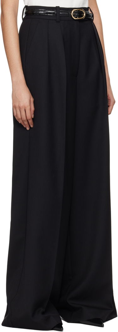 Hlače Anine Bing Anine Bing Lou Wide Leg Trousers Črna | A-03-10389-BLK26, 4