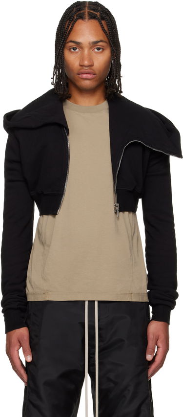 Pulover Rick Owens Concordians Micro Mountain Hoodie Črna | DU02E7284 FSL, 0