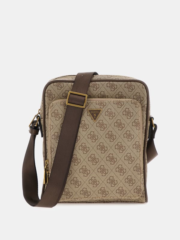 Torbica GUESS Milano 4G Logo Mini Crossbody Bag Rjava | HMMILOP4260