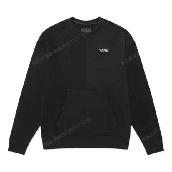 Pulover Vans Embroidered Logo Splicing Pullover Črna | VN0A5H9QBLK, 0