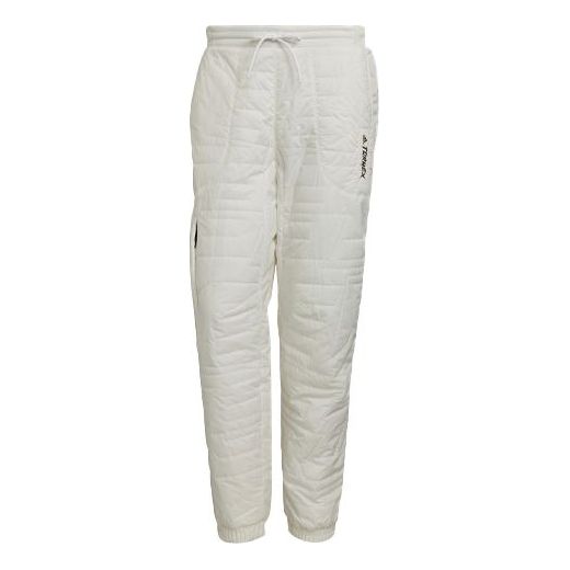 Cargo hlače adidas Performance Terrex Outdoor Stay Warm Bundle Feet Pants Bela | GQ3681
