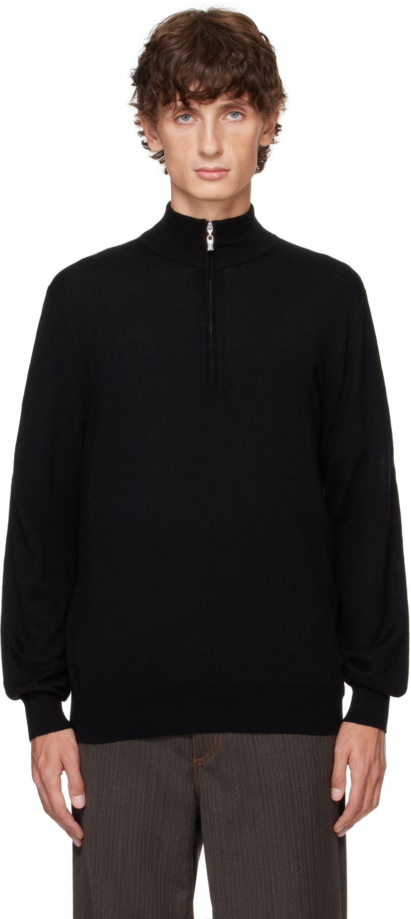 Pleteni pulover Tiger of Sweden Erroll Sweater Črna | T68915125
